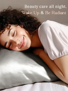 YANIBEST Satin Pillowcase for Hair and Skin Care 2 Pack - 銀色 - 查看 5