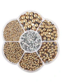 worthofirst 5000顆/盒1.5mm-6.5mm黃水晶燙鑽 - 黃色 - 查看 1