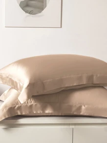 1 PC Thời Trang Đơn Giản Màu Trơn Vỏ Gối, Thoải Mái Và Thoáng Khí Cho Cả Nam Và Nữ Phòng Ngủ Nhà Áo Gối Chần Gòn, Không Bao Gồm Gối Chèn - Nhiều màu - Xem 3