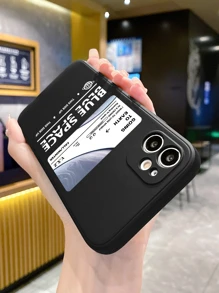 1入組字母圖案防摔手機殼 - 彩色 - 查看 5