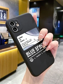 1入組字母圖案防摔手機殼 - 彩色 - 查看 4