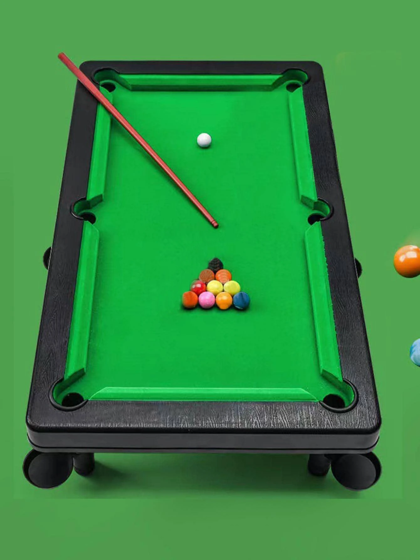 1set Mini Pool Table Set, Indoor Home Tabletop Billiards Twoinone Toy