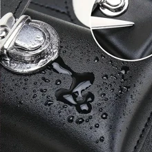 Hộp đựng thuốc lá bằng da chữ U tối giản - màu đen - Xem 6