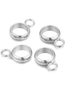 20 件不锈钢散珠隔珠吊坠夹吊环连接器 DIY 串珠手链珠宝制作配件批发