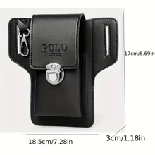 Hộp đựng thuốc lá bằng da chữ U tối giản - màu đen - Xem 4