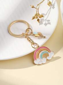 Móc khóa cầu vồng dễ thương - Nhiều màu - Xem 1