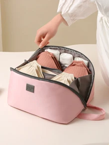 1入組旅行用內衣收納袋,適用於內衣、褲襪和胸罩,便攜式行李整理收納袋