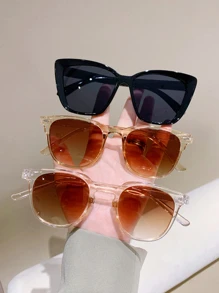 3pairs Cat Eye Sunglasses - Multicolor - View 1