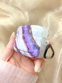 Vỏ hoa văn bằng đá cẩm thạch Tương thích với AirPods - Nhiều màu - Xem 5