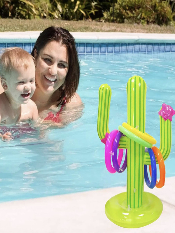 5PC children water park cactus ring throwing game set summer cartoon