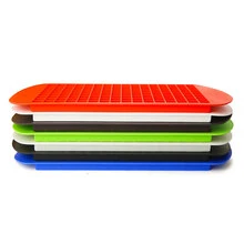 160 Grids Silicone Ice Cube Tray Mini Square Ice Maker Mold - Green - View 3