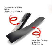 1 pieza de silicona brecha Funda para cocina , resistente al calor Relleno Cinta de sellado para con , fácil a limpio - Negro - Ver 5