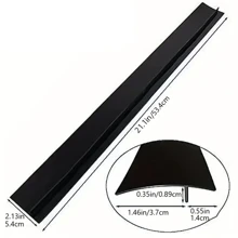 1 pieza de silicona brecha Funda para cocina , resistente al calor Relleno Cinta de sellado para con , fácil a limpio - Negro - Ver 6