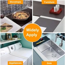 1 pieza de silicona brecha Funda para cocina , resistente al calor Relleno Cinta de sellado para con , fácil a limpio - Negro - Ver 7