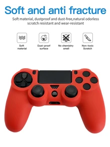 1pc PlayStation 4 Controller Silicone Cover, Anti-Slip, Anti-Scratch, Dust-Proof, Enhances Gaming Experience, Soft Silicone For Comfortable Feel