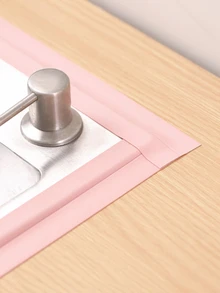 1 pieza rosado impermeable & Pegatina de azulejo para cocina con cuarto de baño casa Decoración - Rosa - Ver 3