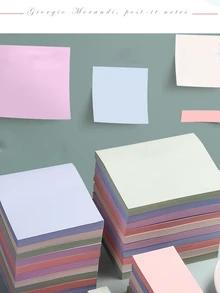 80 pièces De Couleur Aléatoire Note autocollante Étiquettes - Multicolore - Voir 2