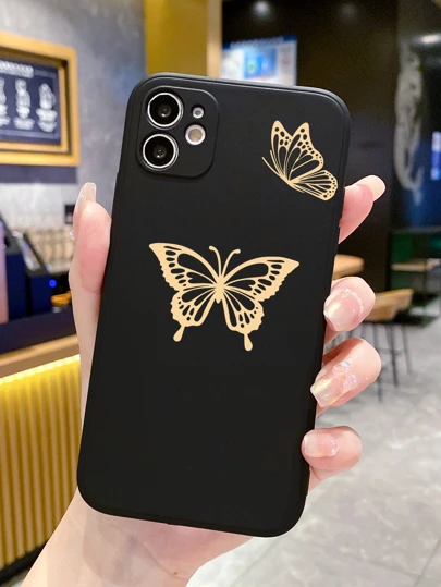 Butterfly Pattern Anti-Fall Phone Case,International Version, Not The Domestic Version