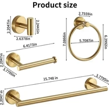 6pcs Stainless Steel Wall Mounted Storage Rack