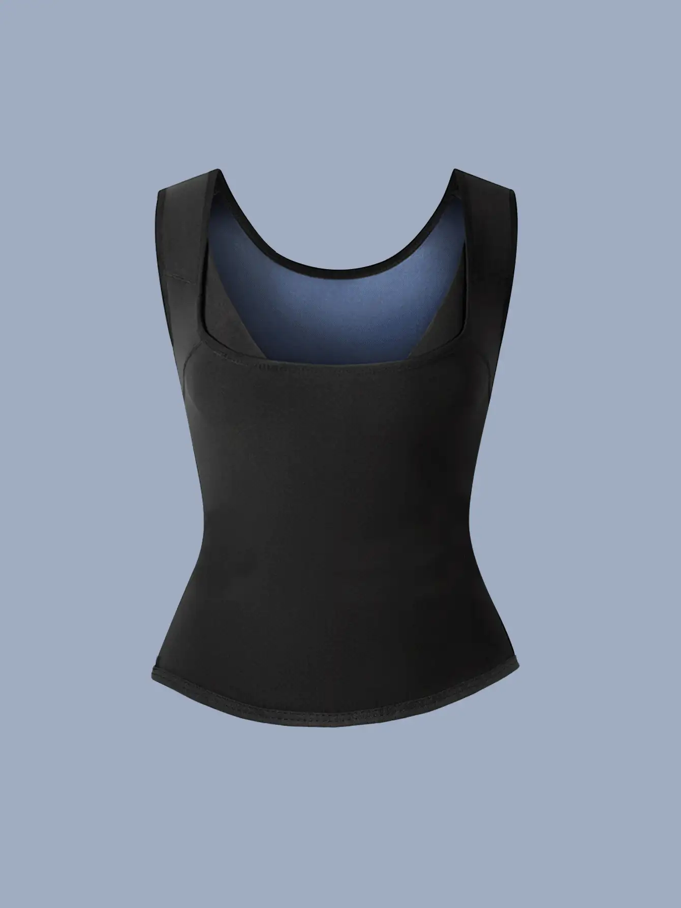 Sports Outdoor 1pc Tummy Tuck Yoga Vest Shapewear Waist Trainer Corset - Black - View 2