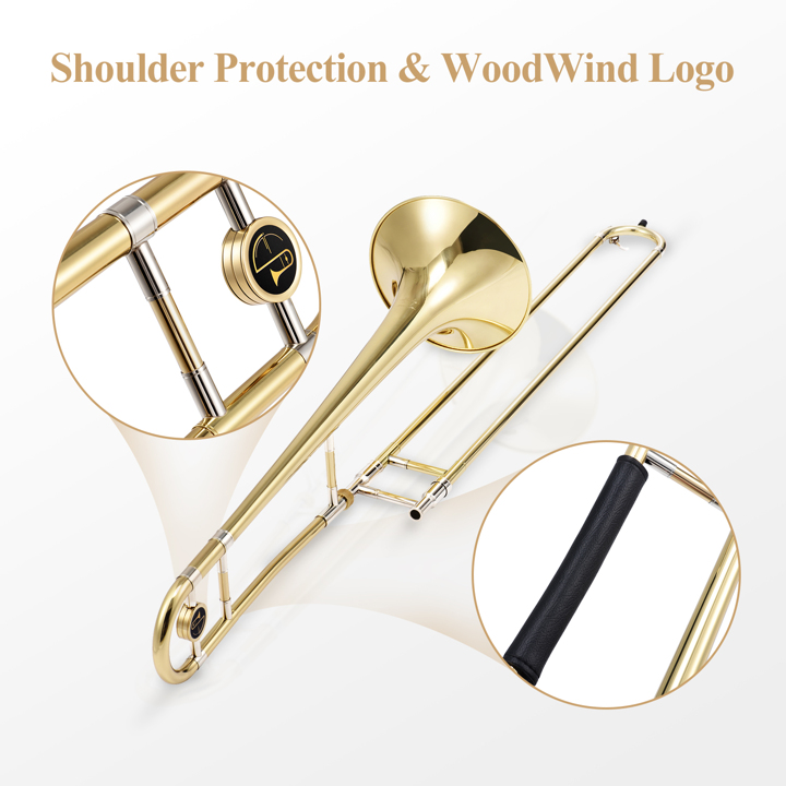 管楽器・吹奏楽器 Easter Trombone ETB-330 /case Eastar Bb Tenor Trombone for Beginners, B Flat Brass