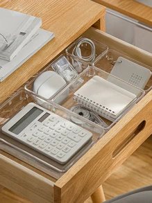 1入組/套亞克力混合性書桌抽屜收納 - 無色 - 查看 10