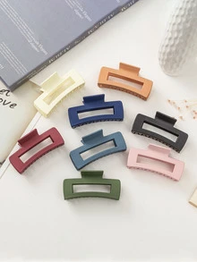 Rectangle Hair Claw - Orange - View 2