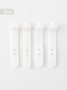 4入組白色數據線整理器鈕扣適用於數據線 - 白色 - 查看 1