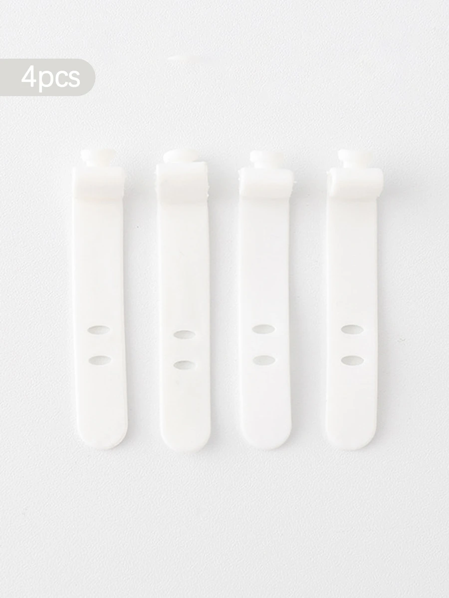4入組白色數據線整理器鈕扣適用於數據線 - 白色 - 查看 1