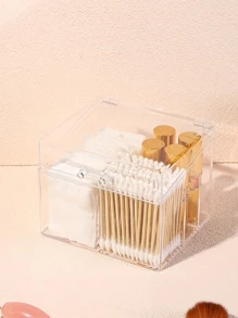 化妆品收纳盒，豪华透明化妆品收纳盒带盖化妆品收纳盒，房间，家居，卧室，浴室，房屋，粉色房间，客厅装饰，旅行用品，礼品袋，送给妈妈、爸爸、男士、朋友、老师、生日、婚礼、书桌、架子、配件、礼品盒、趣味礼物、收纳、珠宝盒、小袋、化妆刷架、刷子架、香水收纳盒、小袋 - 無色 - 查看 5