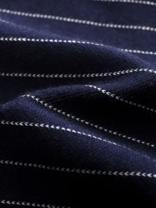 Annil 秋冬女童儿童休闲裤中大童竖条纹时尚宽松阔腿裤