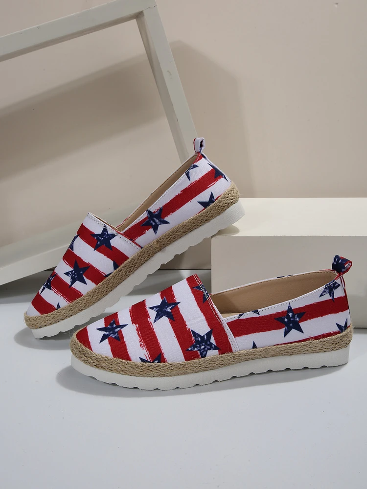 Alpargatas 2023 nueva llegada de moda sin cordones para mujeres - Multicolor - Ver 4