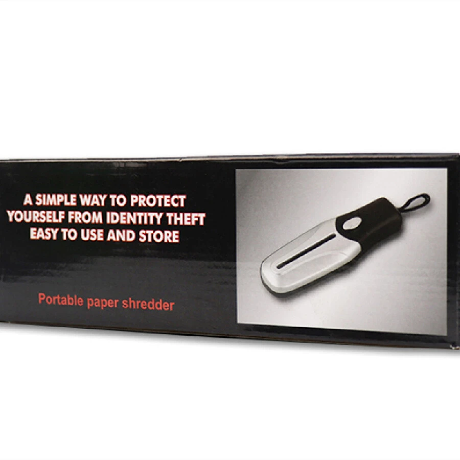 A6 Handheld Electric Shredder, Battery Operated - Black - View 1