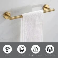 5入組不銹鋼壁掛式儲物架 - 金色 - 查看 4