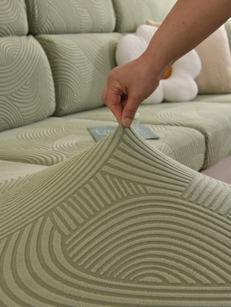 1入組通用四季氨綸沙發套全罩沙發靠墊套沙發毯布 - 綠色 - 查看 1