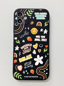 Floral Pattern Anti-Fall Phone Case - Multicolor - View 2