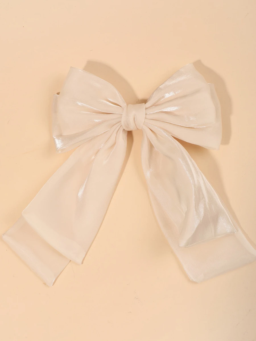 unicolor corbata de lazo - Albaricoque - Ver 1