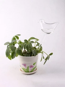 1 Bình tưới hình chim có thể điều chỉnh có hẹn giờ và chống rò rỉ để làm vườn - trắng - Xem 3