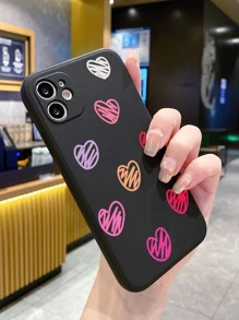 Heart Pattern Anti-fall Phone Case - Multicolor - View 4