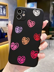 Heart Pattern Anti-fall Phone Case - Multicolor - View 1