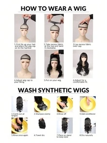 Short Wigs For Women Synthetic Hair Pixie Cut Wig With Bangs Full - Black - View 5