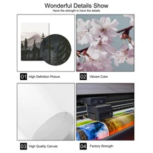 件抽象森林山自然景觀牆藝術海報北歐風景畫帆布印刷現代裝飾畫客廳臥室辦公室裝飾，無框 - 杏色 - 查看 7