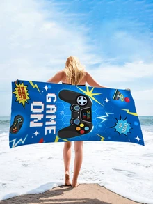 1 Bộ điều khiển chơi game Khăn đi biển khô nhanh, Hoàn hảo cho các bữa tiệc bên hồ bơi trên bãi biển, Phụ kiện đi biển ngày lễ Chăn đi biển, khăn tắm hồ bơi - Nhiều màu - Xem 4