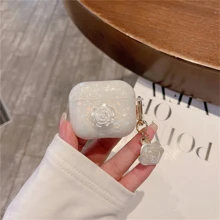 情人节花卉装饰盒，适用于 AirPods - 白色 - 查看 7