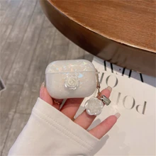 情人节花卉装饰盒，适用于 AirPods - 白色 - 查看 2