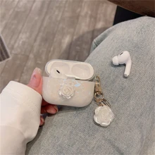 情人节花卉装饰盒，适用于 AirPods - 白色 - 查看 5