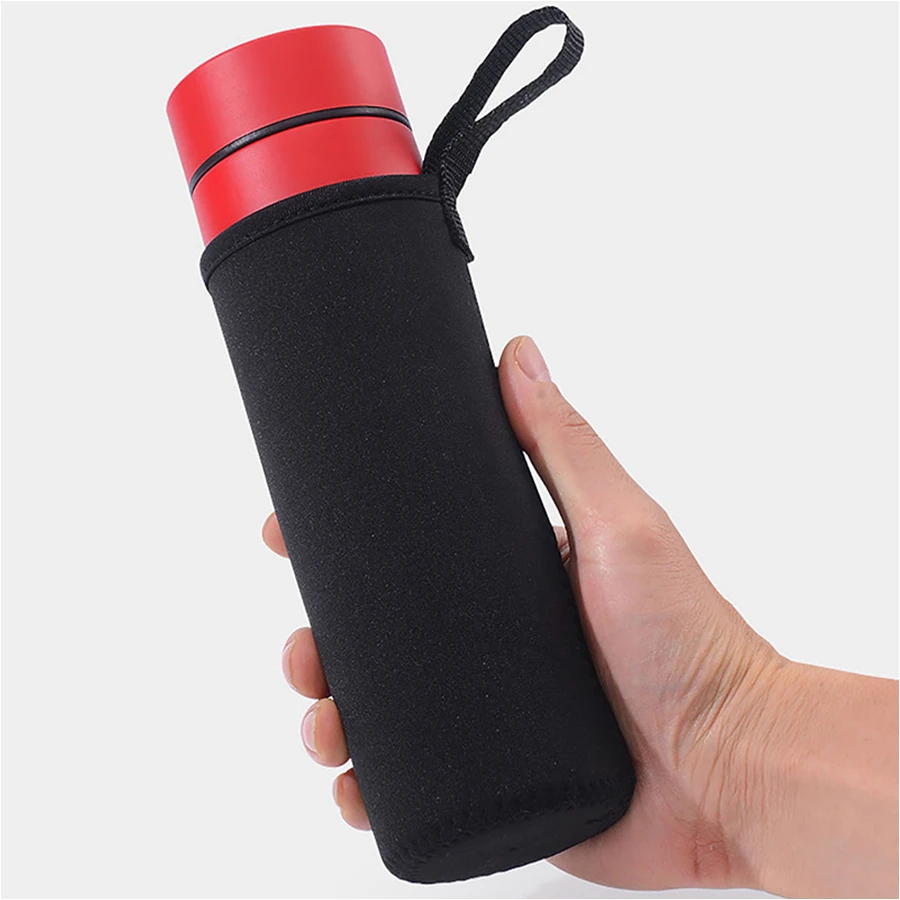 1 Máy Tính Neoprene Bình Nước Tay Với Dây Bình Nước Túi Bao Túi Đựng Bình Cách Nhiệt - màu đen - Xem 1
