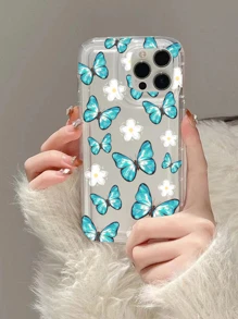 Coque De Téléphone Transparente Motif Papillon - Transparent - Voir 4