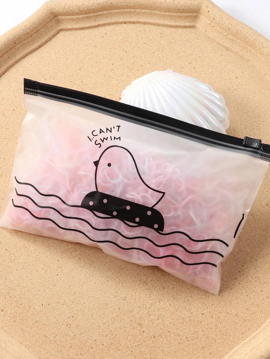 2000 piezas Lazos de pelo desechables simples para niñas, accesorios de pelo casuales para uso diario - Multicolor - Ver 1