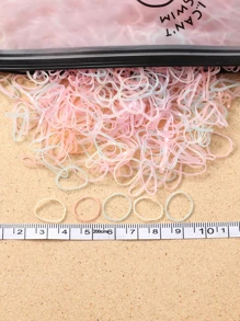 2000 piezas Lazos de pelo desechables simples para niñas, accesorios de pelo casuales para uso diario - Multicolor - Ver 4